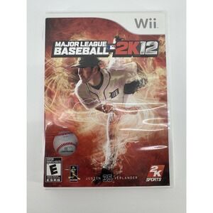 Major League Baseball 2K12 Nintendo Wii 2K Sports With Manual CIB